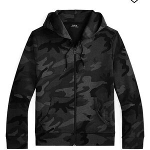 Polo by Ralph Lauren Black Camouflage Hoodie XL